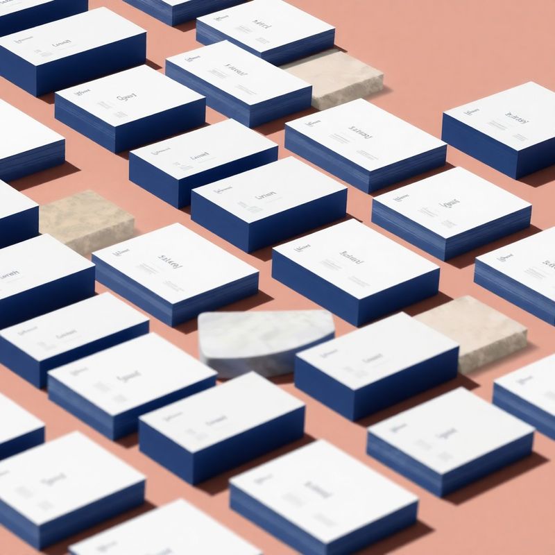 Editorijalni prikaz apstraktnih dokumenata u indigo tonovima
